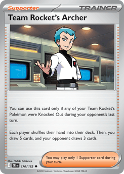 Team Rocket's Archer Destined Rivals #170