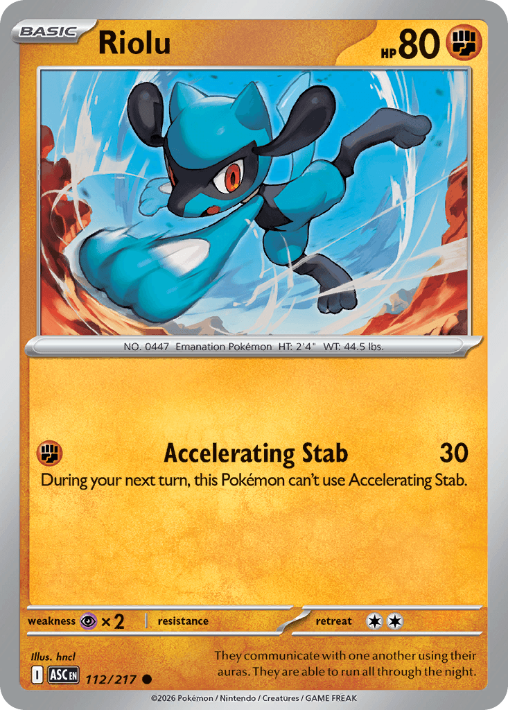 Riolu (Energy Symbol Pattern) Ascended Heroes #112