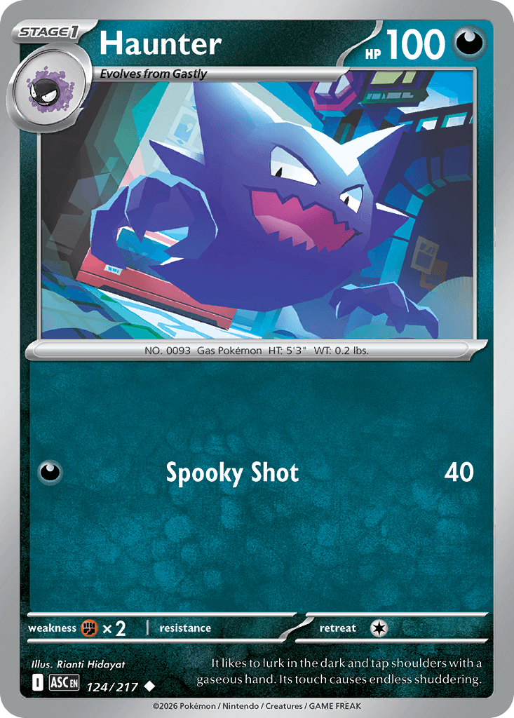 Haunter (Energy Symbol Pattern) Ascended Heroes #124