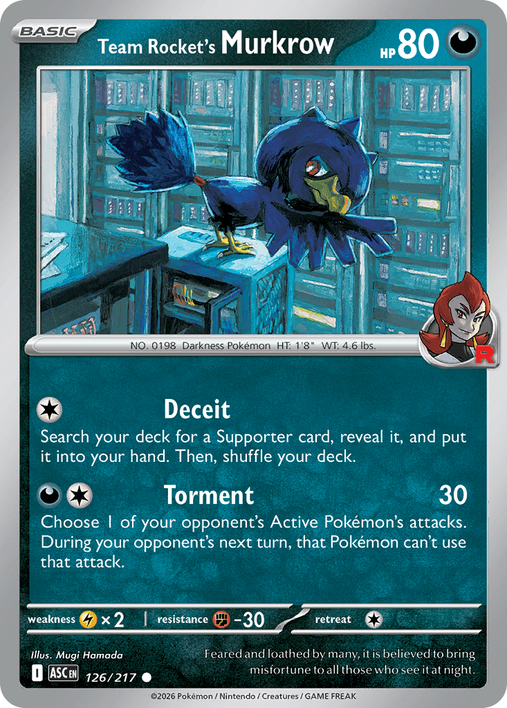 Team Rocket's Murkrow (Team Rocket) Ascended Heroes #126