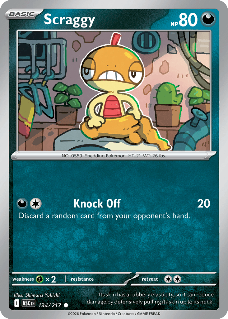 Scraggy (Quick Ball) Ascended Heroes #134