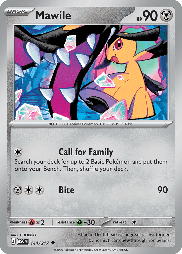 Mawile - 144/217 (Energy Symbol Pattern) Ascended Heroes #144