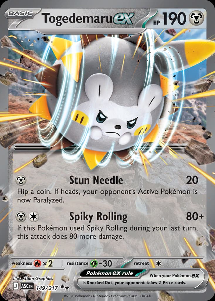 Togedemaru ex Ascended Heroes #149