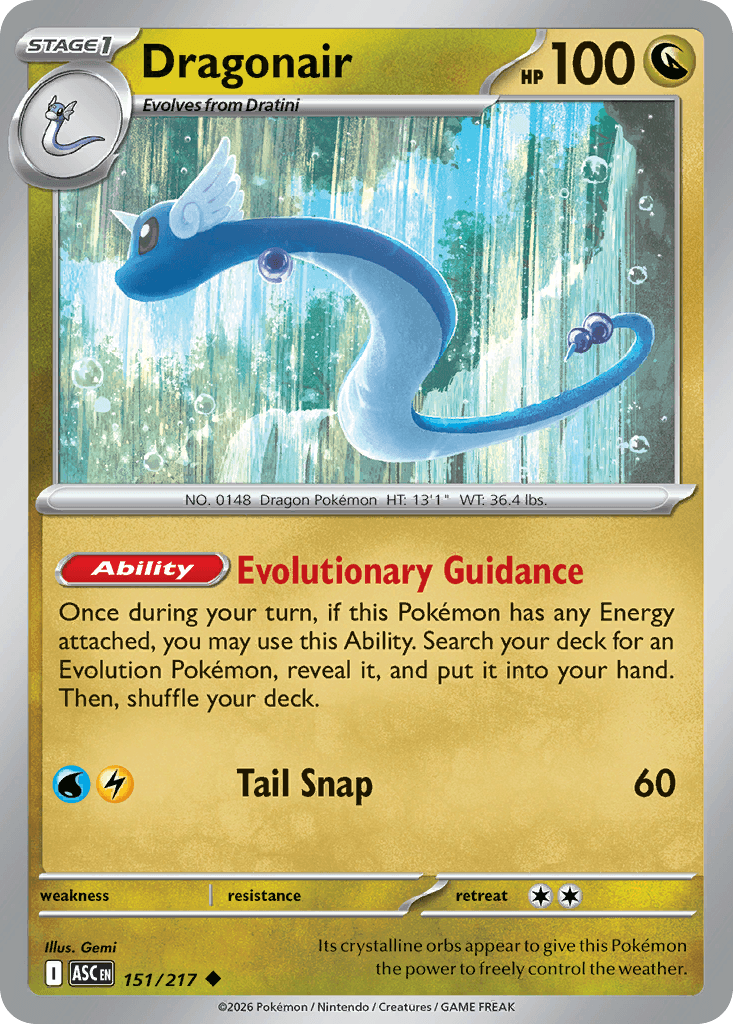 Dragonair (Energy Symbol Pattern) Ascended Heroes #151