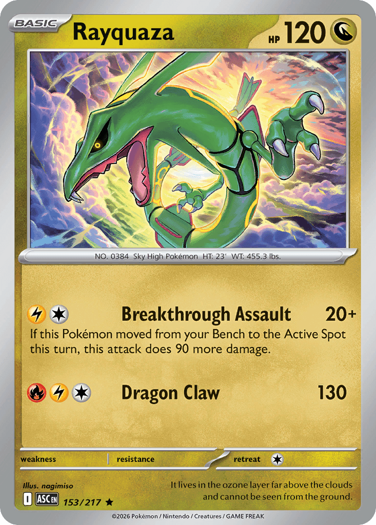 Rayquaza (Energy Symbol Pattern) Ascended Heroes #153