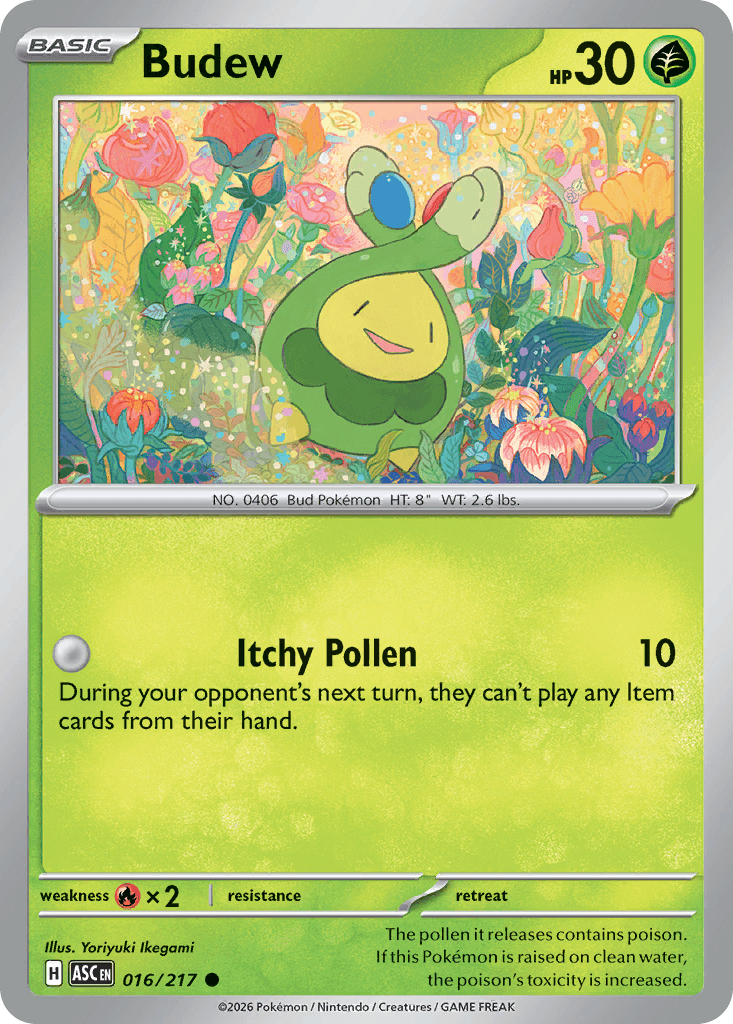 Budew - 016/217 (Energy Symbol Pattern) Ascended Heroes #16