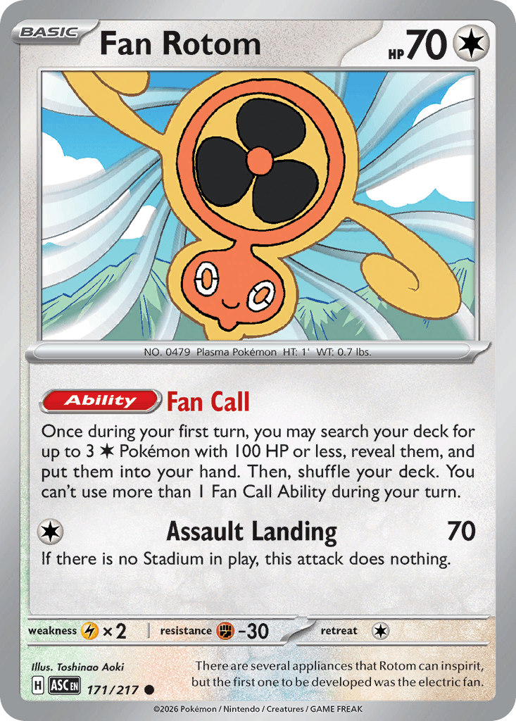 Fan Rotom - 171/217 (Dusk Ball) Ascended Heroes #171