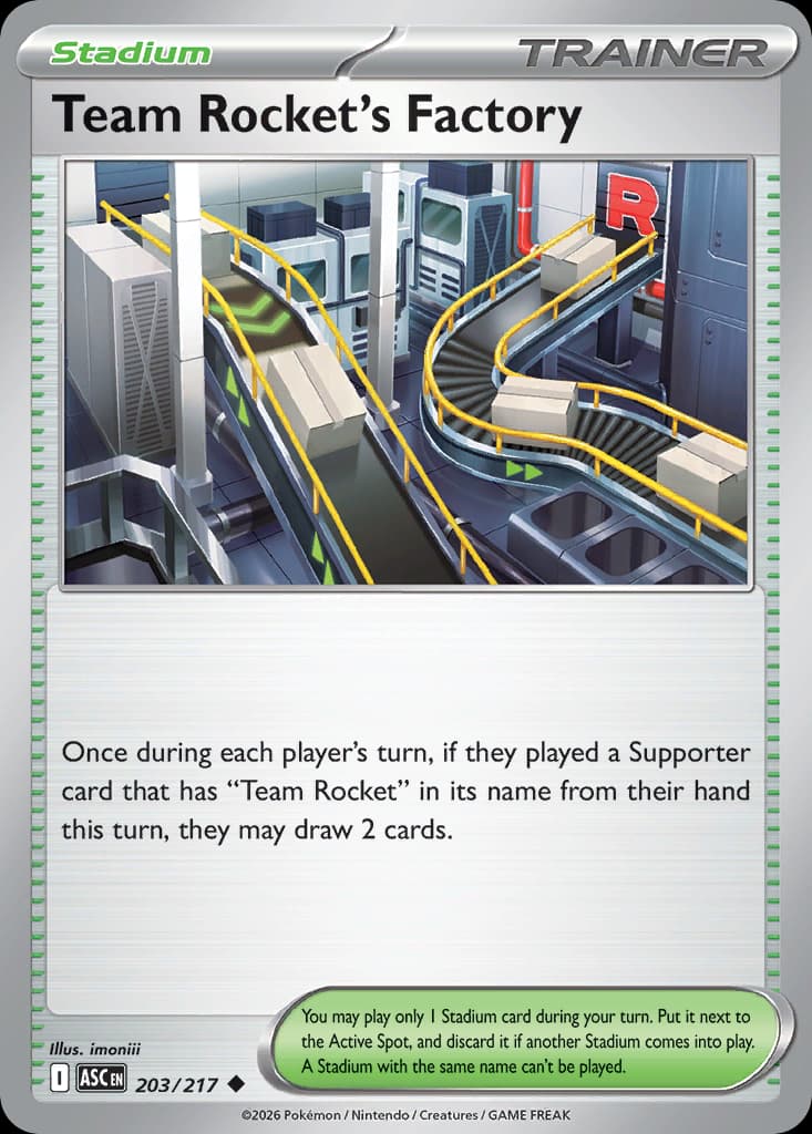 Team Rocket's Factory Ascended Heroes #203
