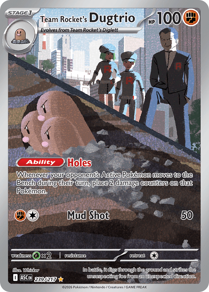 Team Rocket's Dugtrio Ascended Heroes #239