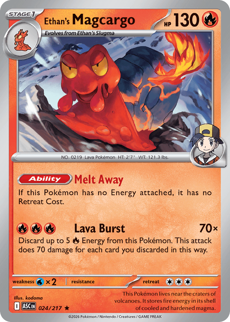 Ethan's Magcargo - 024/217 (Poke Ball) Ascended Heroes #24