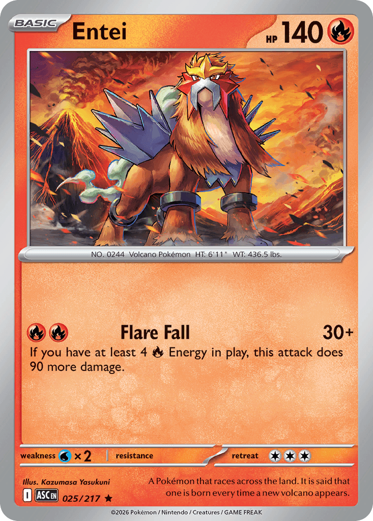 Entei (Quick Ball) Ascended Heroes #25