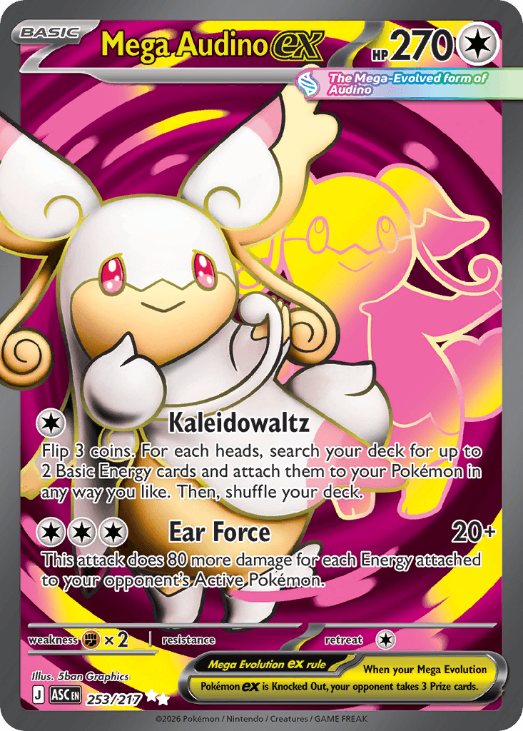 Mega Audino ex Ascended Heroes #253