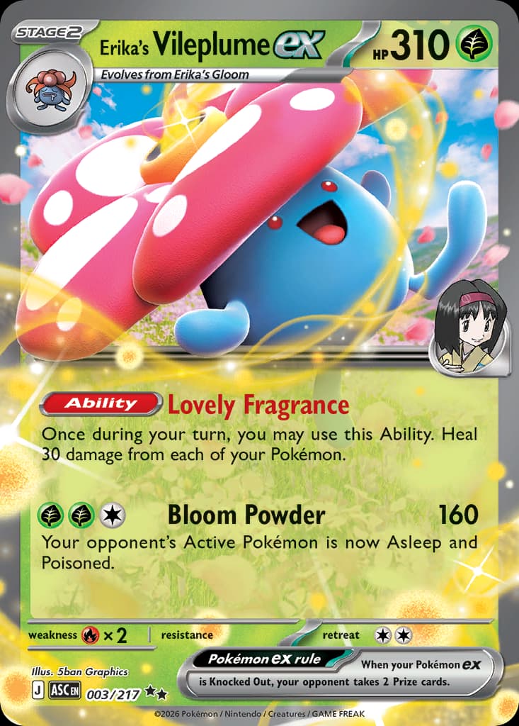 Erika's Vileplume ex Ascended Heroes #3