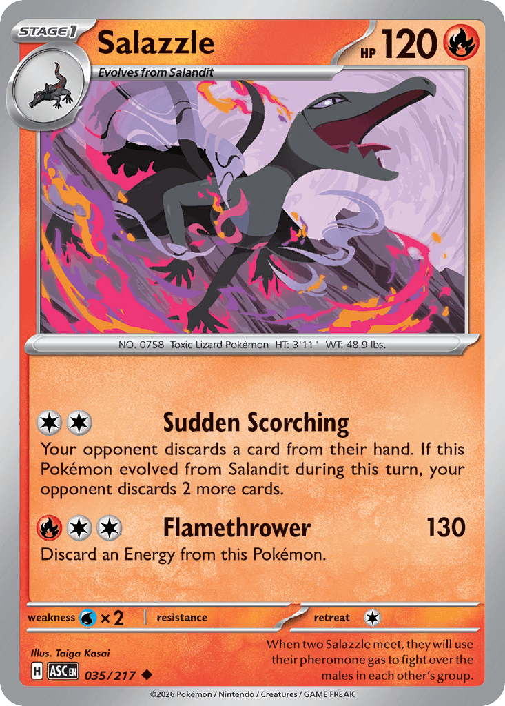 Salazzle - 035/217 (Energy Symbol Pattern) Ascended Heroes #35