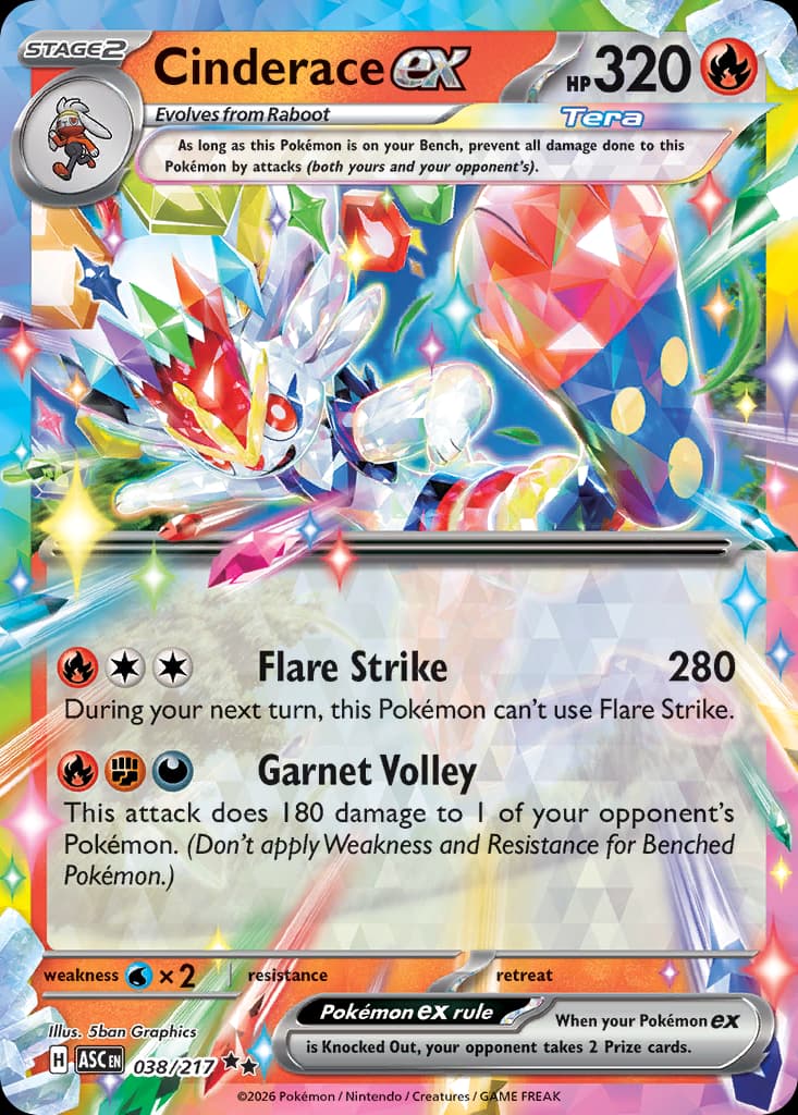 Cinderace ex Ascended Heroes #38