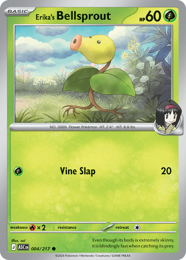 Erika's Bellsprout (Energy Symbol Pattern) Ascended Heroes #4