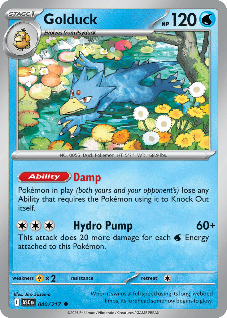Golduck (Energy Symbol Pattern) Ascended Heroes #40