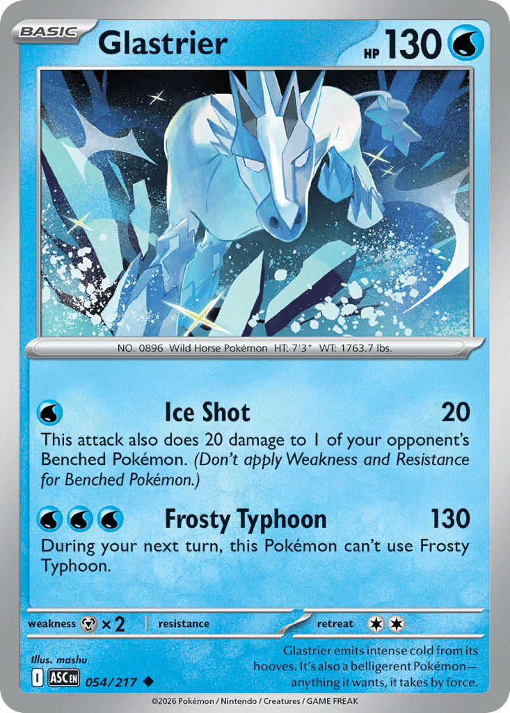 Glastrier (Energy Symbol Pattern) Ascended Heroes #54