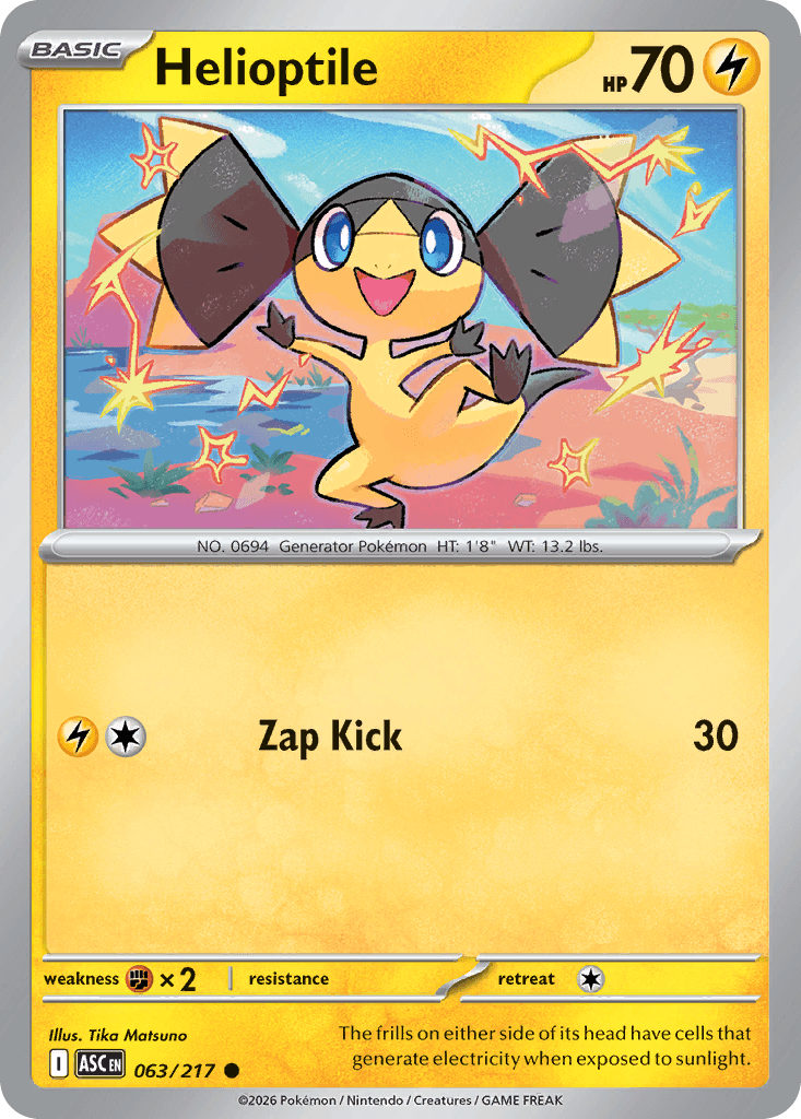 Helioptile (Quick Ball) Ascended Heroes #63