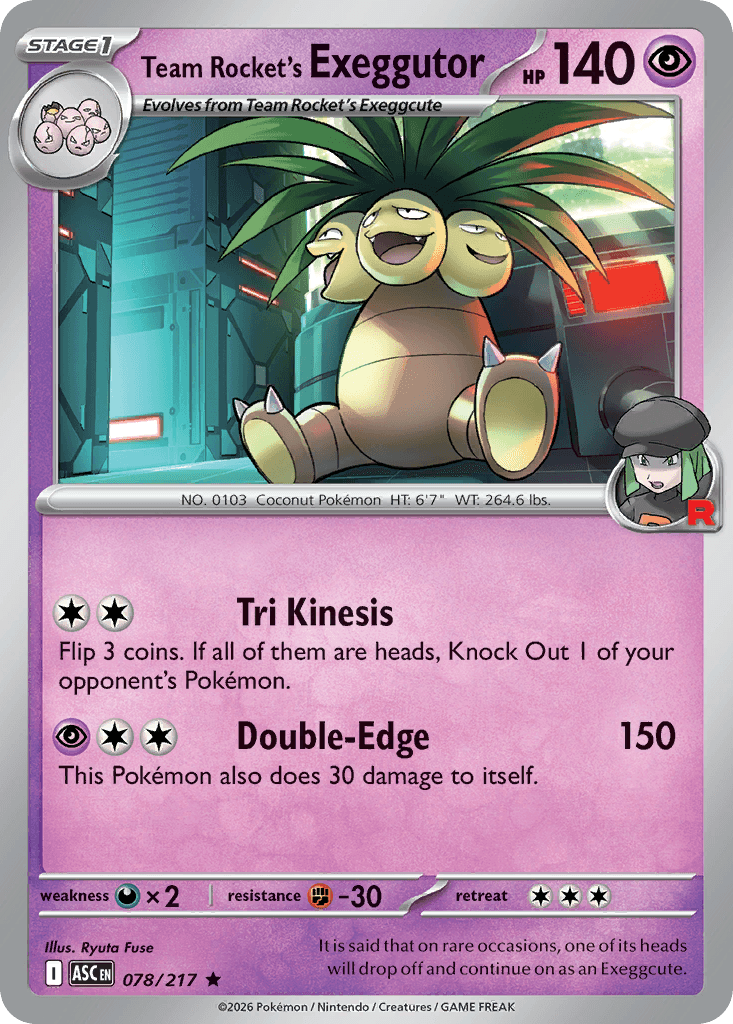 Team Rocket's Exeggutor (Team Rocket) Ascended Heroes #78