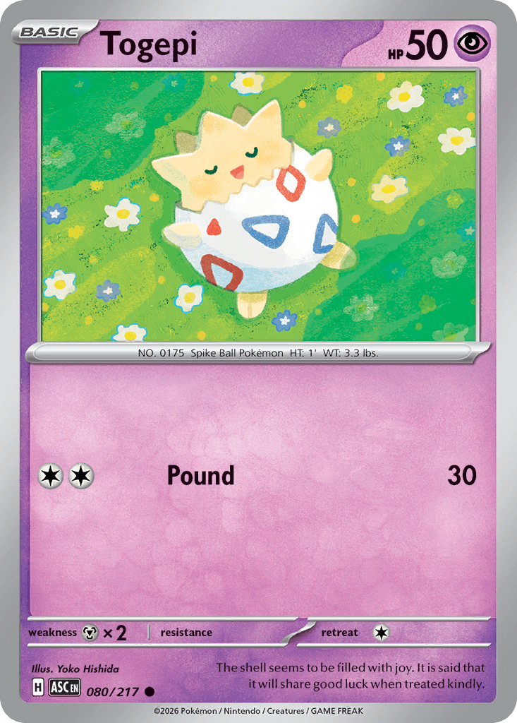 Togepi (Love Ball) Ascended Heroes #80