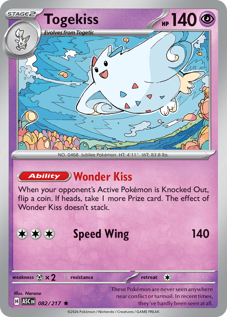 Togekiss - 082/217 (Love Ball) Ascended Heroes #82