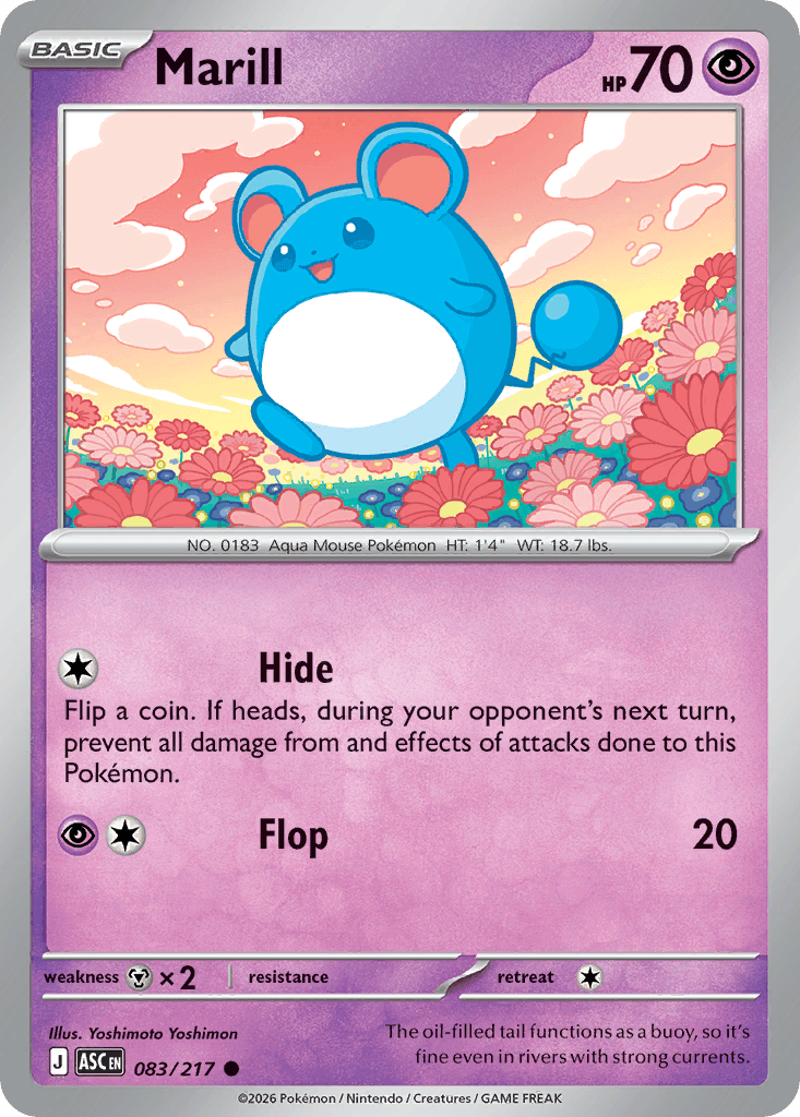 Marill - 083/217 (Friend Ball) Ascended Heroes #83