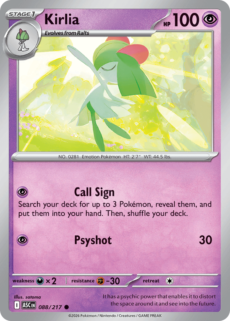 Kirlia (Love Ball) Ascended Heroes #88