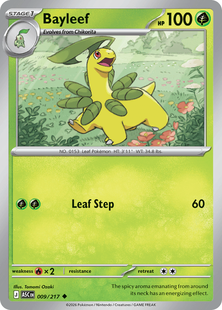 Bayleef (Energy Symbol Pattern) Ascended Heroes #9