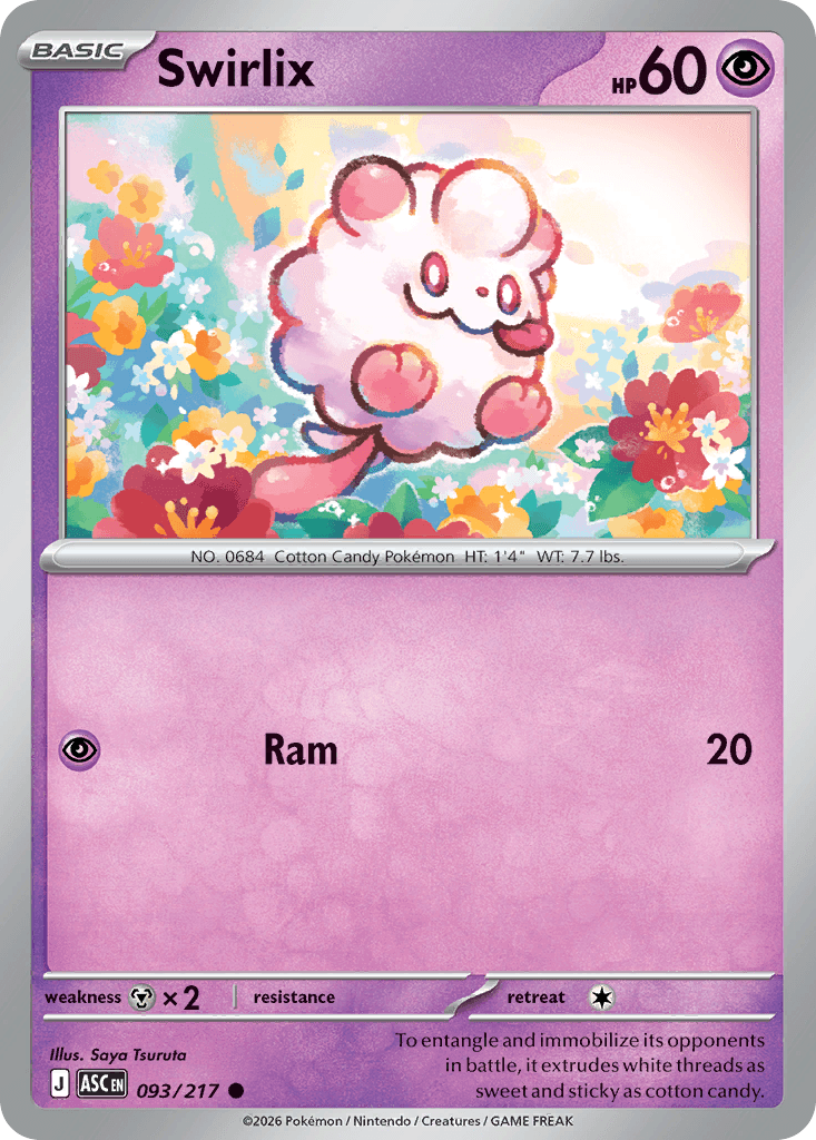 Swirlix (Love Ball) Ascended Heroes #93