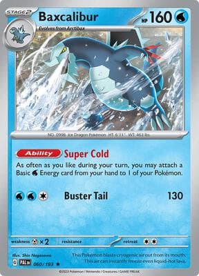 Baxcalibur Paldea Evolved #60