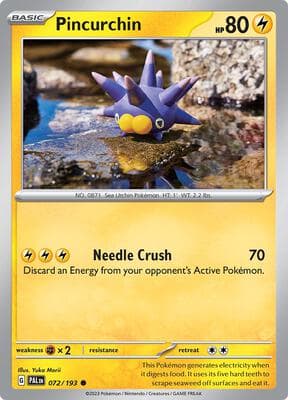 Pincurchin Paldea Evolved #72