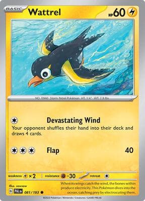 Wattrel Paldea Evolved #81
