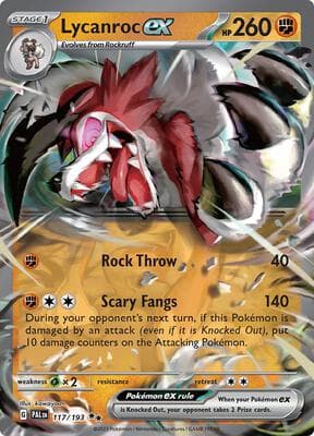 Lycanroc ex Paldea Evolved #117