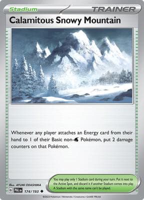 Calamitous Snowy Mountain Paldea Evolved #174