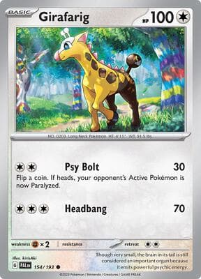 Girafarig Paldea Evolved #154
