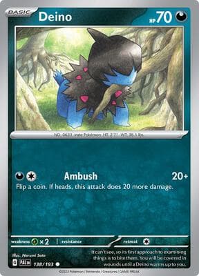 Deino Paldea Evolved #138