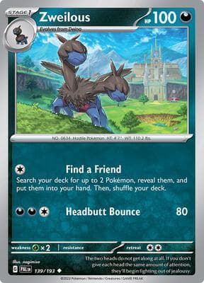 Zweilous Paldea Evolved #139