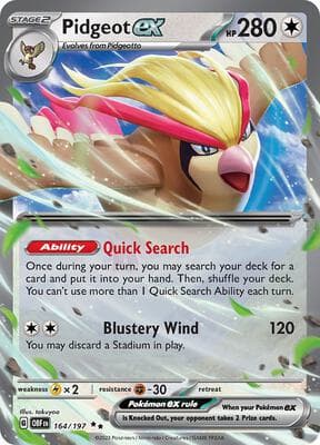 Pidgeot ex Obsidian Flames #164