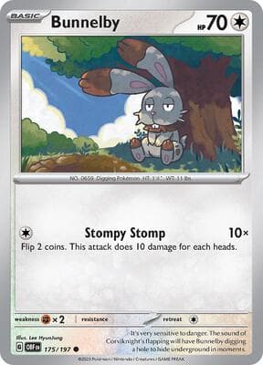 Bunnelby Obsidian Flames #175
