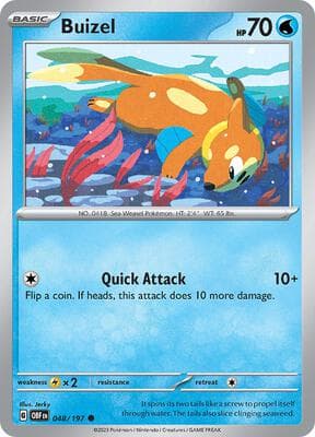 Buizel Obsidian Flames #48