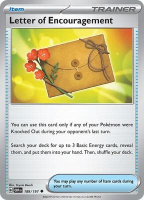 Letter of Encouragement Obsidian Flames #189