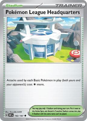 Pokemon League Headquarters Obsidian Flames #192