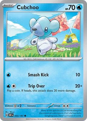 Cubchoo Obsidian Flames #53