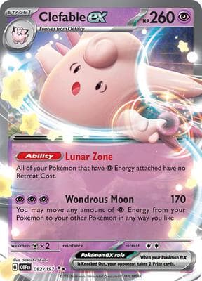 Clefable ex Obsidian Flames #82