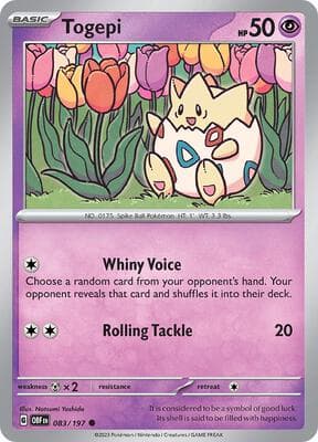Togepi Obsidian Flames #83
