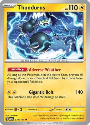 Thundurus Obsidian Flames #70