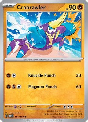 Crabrawler Obsidian Flames #114