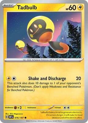 Tadbulb 076/197 Obsidian Flames #76