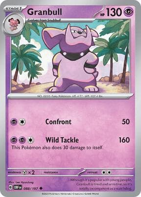 Granbull Obsidian Flames #88